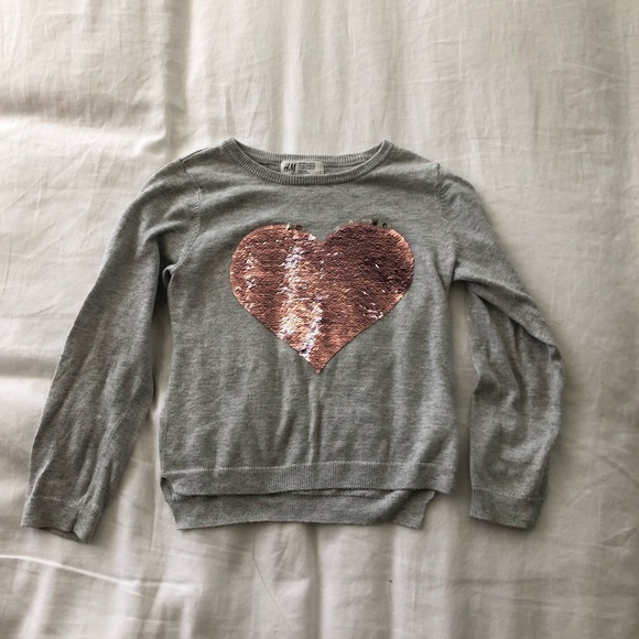 Haut Filleur Garanimals - Noir Et Blanc, Sequins, Cœur, Volants, Asymétrique - Taille 4/6 NWT